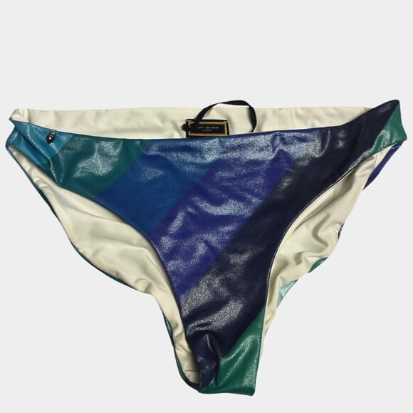 Kurt Geiger London KENSINGTON Multi Shimmer Stripe Bikini bottoms | Sz XL - Picture 3 of 16